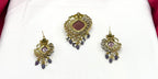 Victorian finishing with Purple stone and pearls Locket