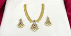 Matte finishing with lord Lakshmi designed Short Necklace