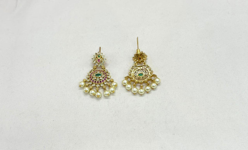 Matte finishing with lord Lakshmi designed Short Necklace
