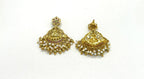 Matte finishing lord Lakshmi pendent with small stones Short Necklace