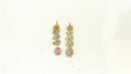Emerald polki Baby-Pink with American Diamond Drop Short Necklace