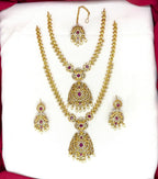 matte finishing and White American with adorned with pearl drops Combo-Set