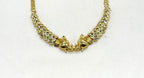 matte finishing with white stones Elephant designed Short Necklace