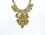 Matte finishing Lord Lakshmi with Golden ball Short Necklace