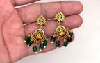 Matte finishing with green beads Long haram