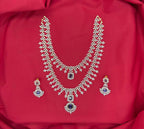 G.J polish American Diamond With Purple stone Necklace