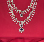 G.J polish American Diamond With Purple stone Necklace