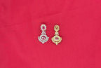G.J polish American Diamond With Pink stone Necklace