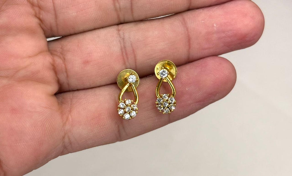 Matte finishing AD stones Floral Long Haram