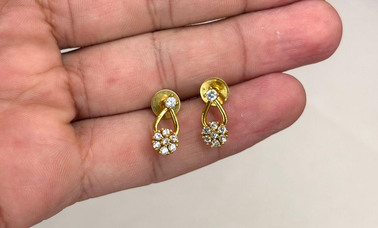 Matte finishing AD stones Floral Long Haram