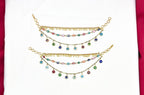 Blue Evil Eye Beaded champaswaralu