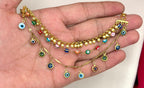 Blue Evil Eye Beaded champaswaralu