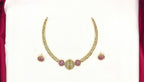 Matte finishing Hasli with Ad stone Choker