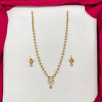 Matte finishing Beautifully design Cubic Zirconia long necklace