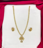 Matte finishing beautifully designed peacock pedant Long Necklace