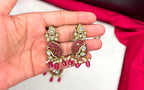 premium features intricate Red beads and prominent kundan stone Necklace