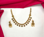 Premium Nakshi finishing flower design with Beautiful Short Necklace