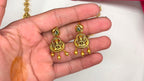 Premium Nakshi finishing flower design with Beautiful Short Necklace