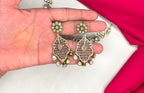 Premium Victorian AD kundan with small Baby- Pink uncut diamond cubic zirconia Short Necklace