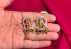 G.J Polishing Radha Krishna Design with written in gold coin Locket