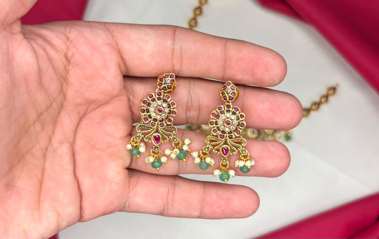 Rajkamal Jewellery-Jadau Kundan flower design Premium