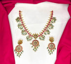 RAJKAMAL Jewellery Jadau Kundan green stones Necklace