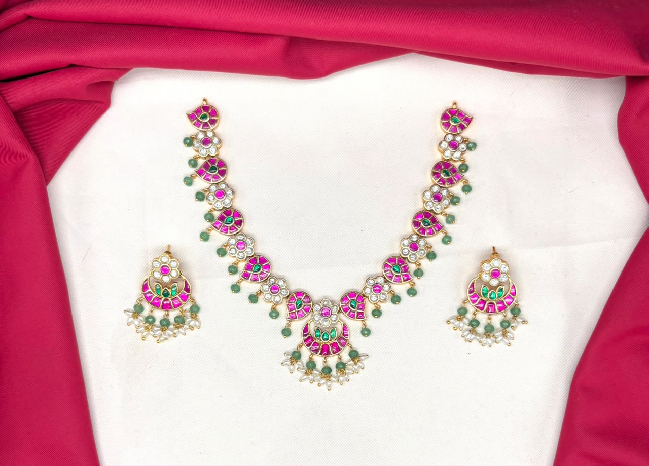 RAJKAMAL Jewellery Premium Jadau Kundan Necklace
