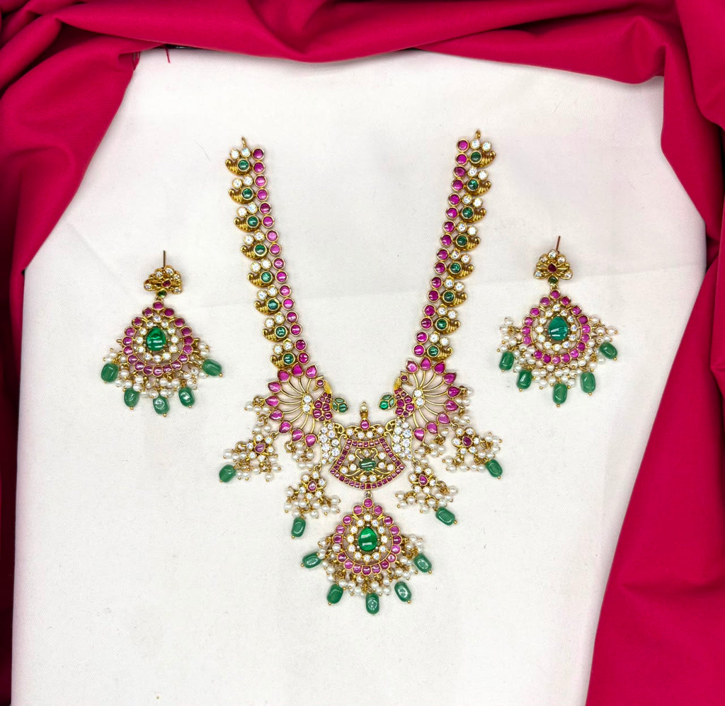 RAJKAMAL Jewellery Premium Jadau Kundan floral design Necklace