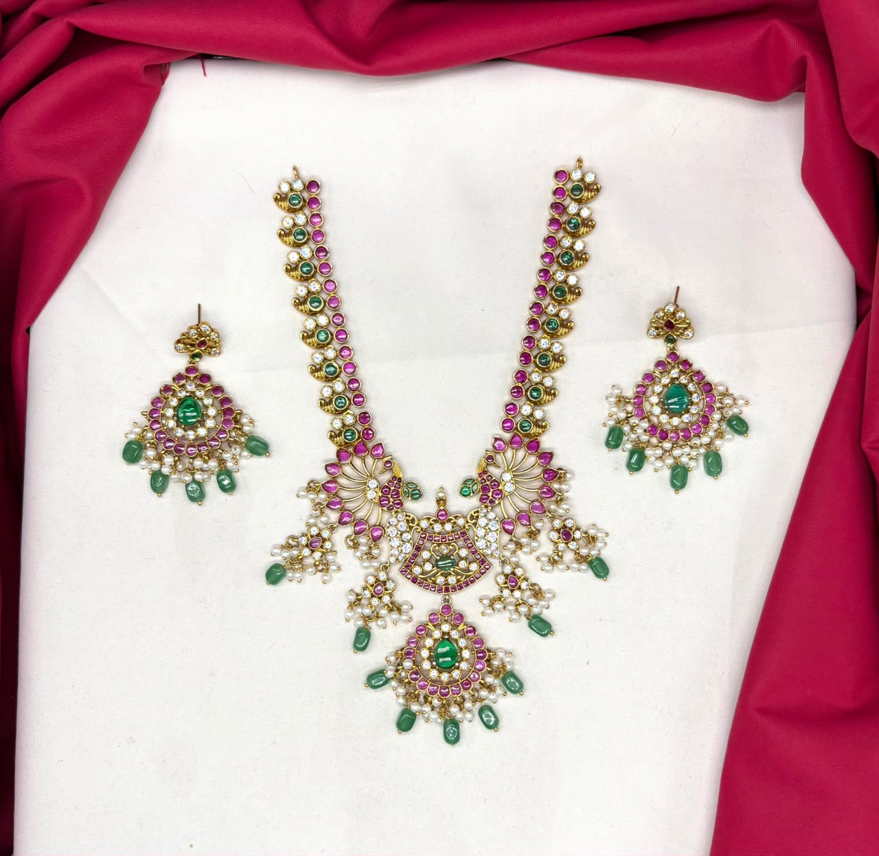 RAJKAMAL Jewellery Premium Jadau Kundan floral design Necklace