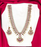 RAJKAMAL Jewellery Premium Jadau Kundan flower design long Necklace