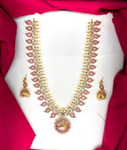 RAJKAMAL Jewellery Premium Jadau Kundan Peacock locket design long Necklace