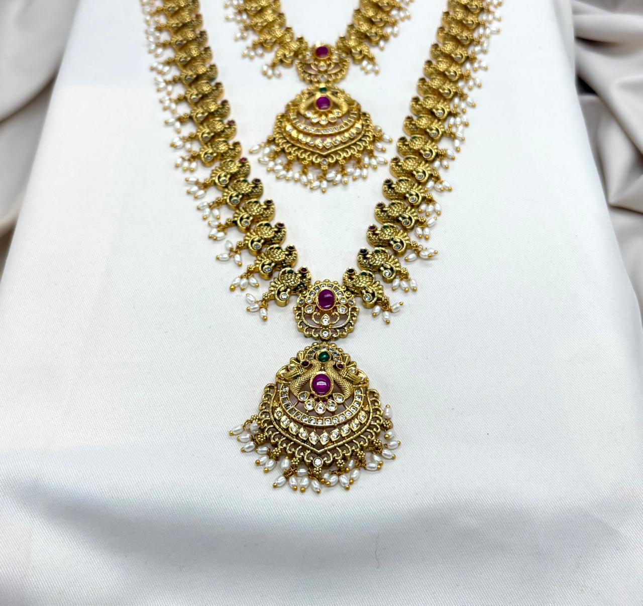 Matte finishing With Peacock Designed Combo-Set