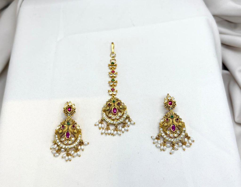 Matte finishing With Peacock Designed Combo-Set