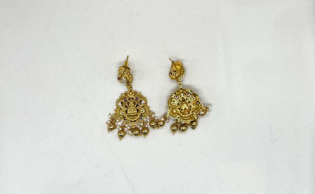 Matte finishing Peacock deigned and Golden Balls Combo-Set