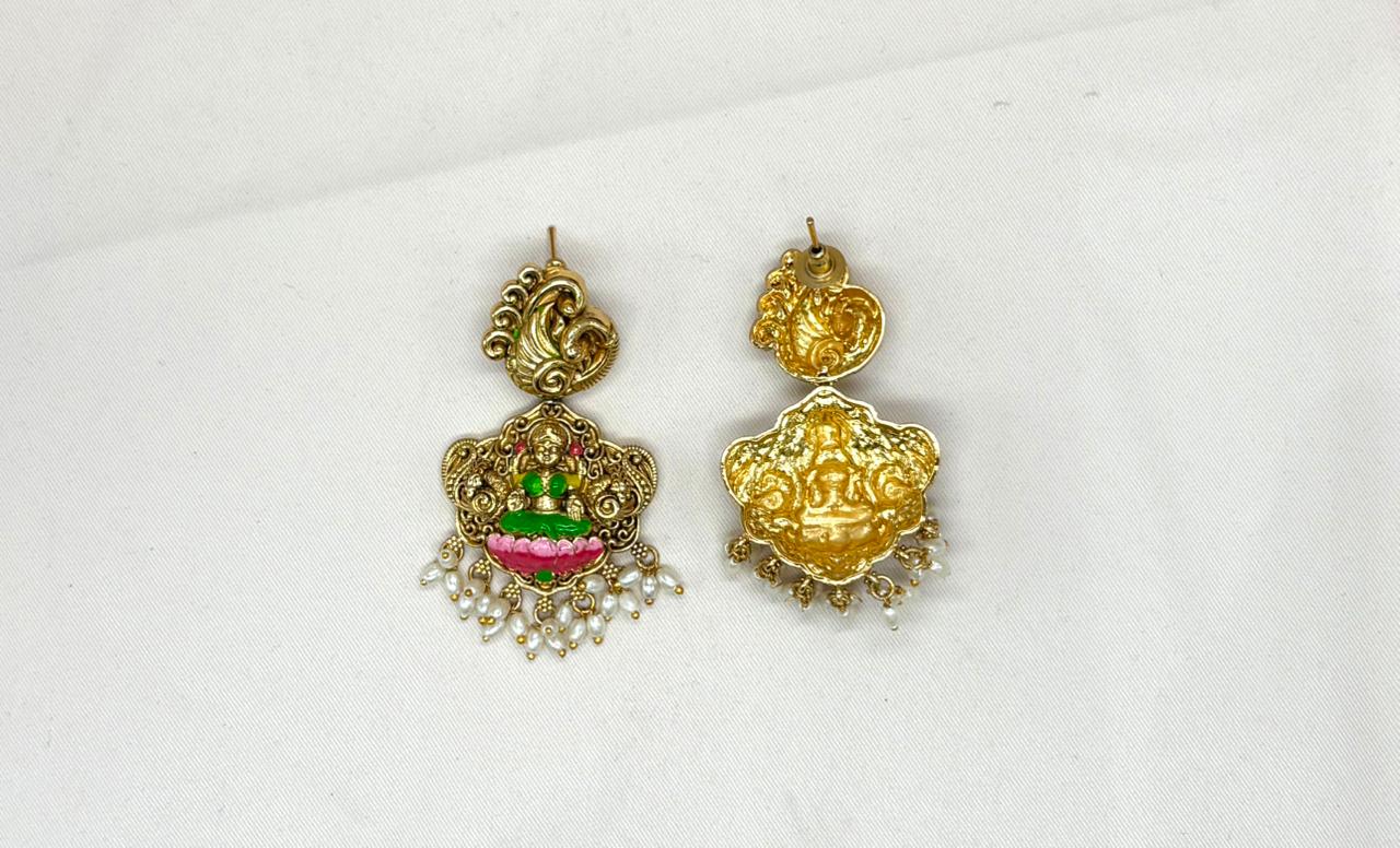 Meenakari Enamel Antique finish Necklace