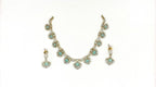 Victorian Mint-Green -Stone Short Necklace