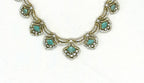 Victorian Mint-Green -Stone Short Necklace