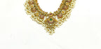 Nakshi finishing with Gold  plating with white pearls