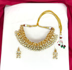 Gold-toned With flowered Kundan Stone heavy Choker