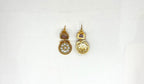 Gold-plated Purple kempu Stone Short Kanti