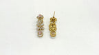 Gold-plated American Diamond Baby-Pink Stones Short Necklace