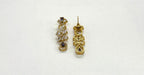 Gold-plated American Diamond Purple Stones Short Necklace