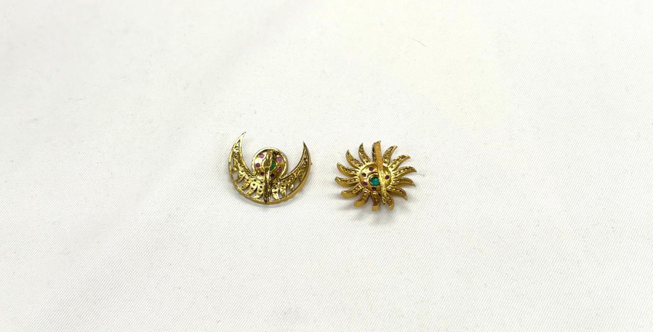 Matte finishing SURYUDU and CHANDRUDU Locket