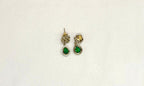 Mehndi finishing Green-Stones Short Necklace