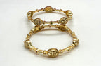Matte finishing With small stones Lord Lakshmi Bangle