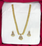Matte finishing with lord Lakshmi designed Long Haram
