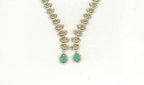 Emerald polki Mint-Green with American Diamond Drop Short Necklace