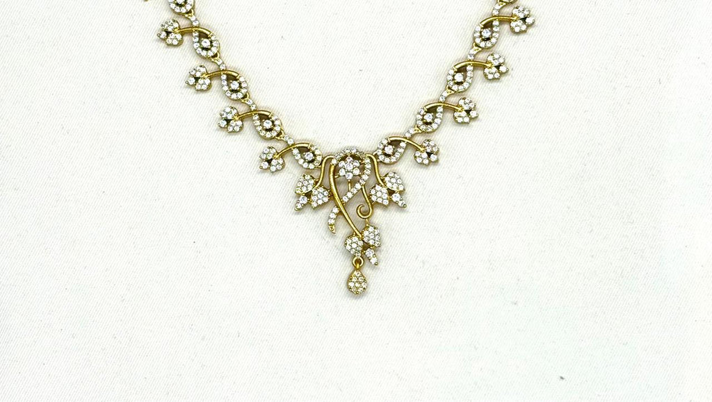 Carlton london cubic zirconia short necklace