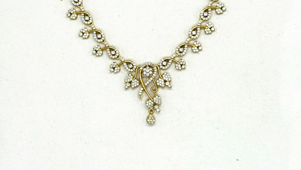 Carlton london cubic zirconia short necklace