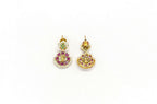 Matte finishing goddess Lakshmi and peacock design kanti